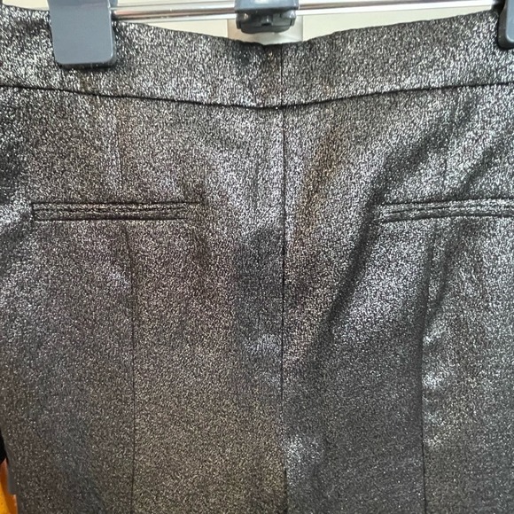 1725 Gorgeous Zara Black And Silver High Rise Metallic Pants  Size XS - Picture 8 of 9